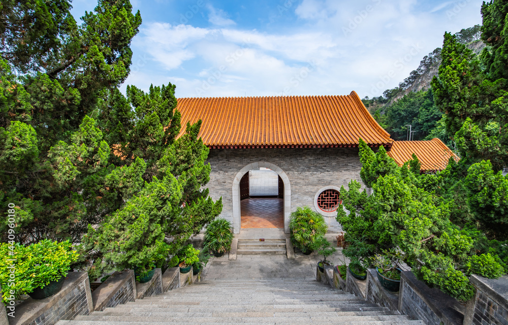 中国广州南沙天后宫古建筑景观