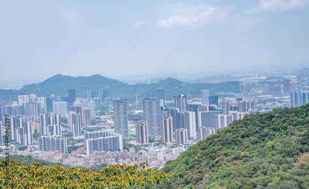 Scenery of Huangshanlu Forest Park in Nansha Free Trade Zone, Guangzhou, China