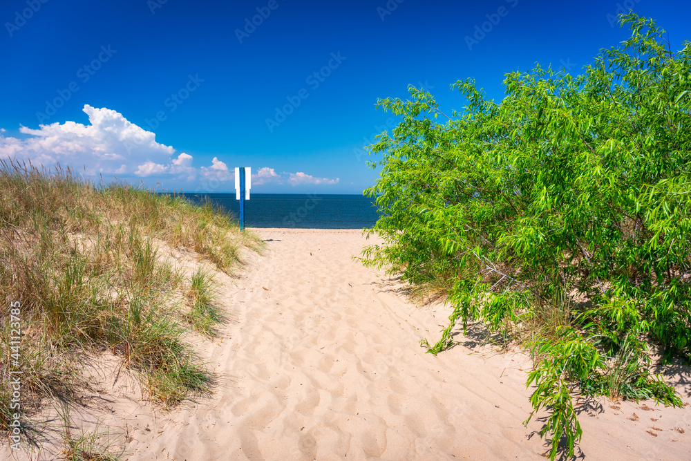 波兰波罗的海夏季美丽的海滩