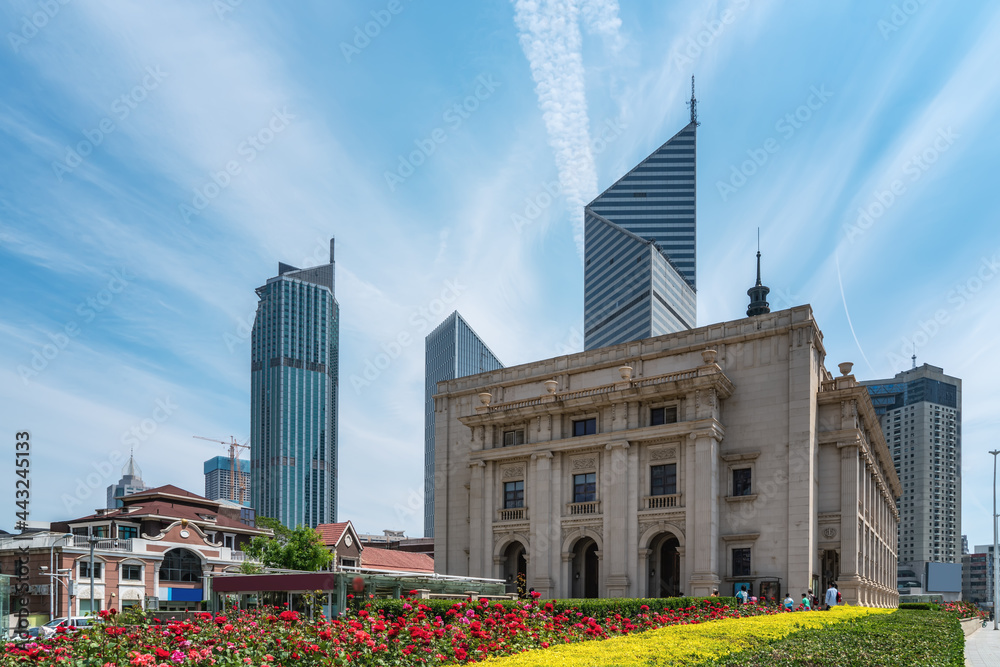 天津小白楼中心街区建筑景观