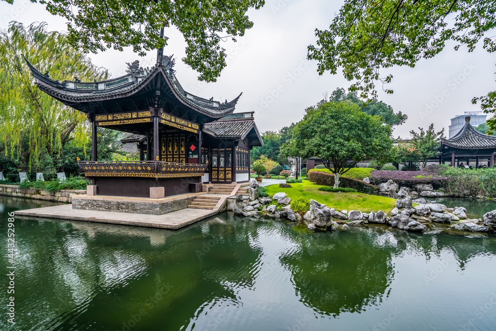 Classical Architecture Garden in Ningbo Yuehu Park