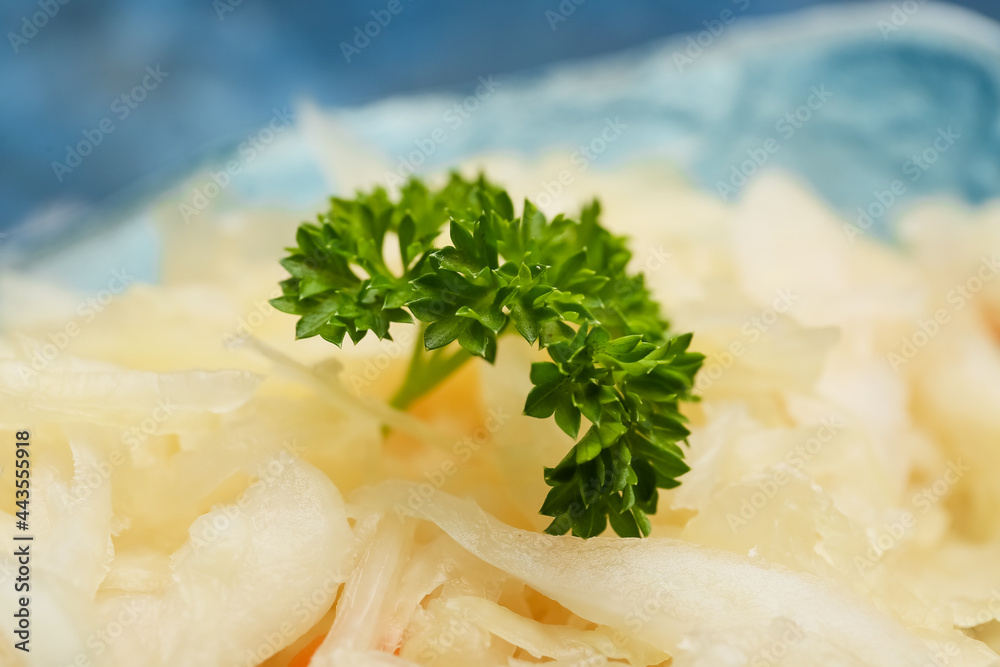 碗里的美味酸菜，特写