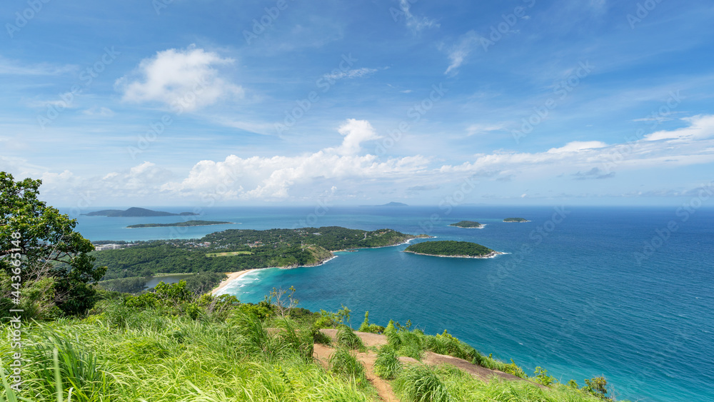 scenery landscape view Phahindum view point popular landmark in Phuket Thailand Viewpoint to see pro