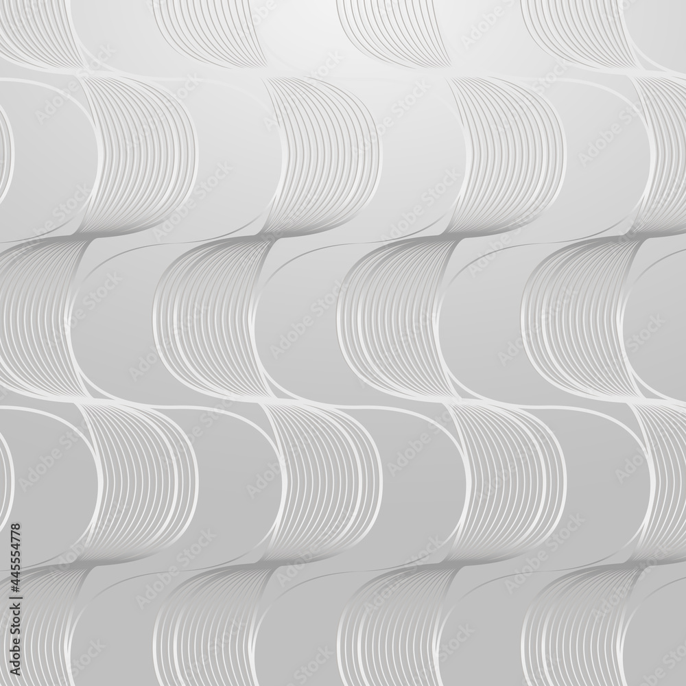 Seamless gray wave abstract patterned background design resource vector