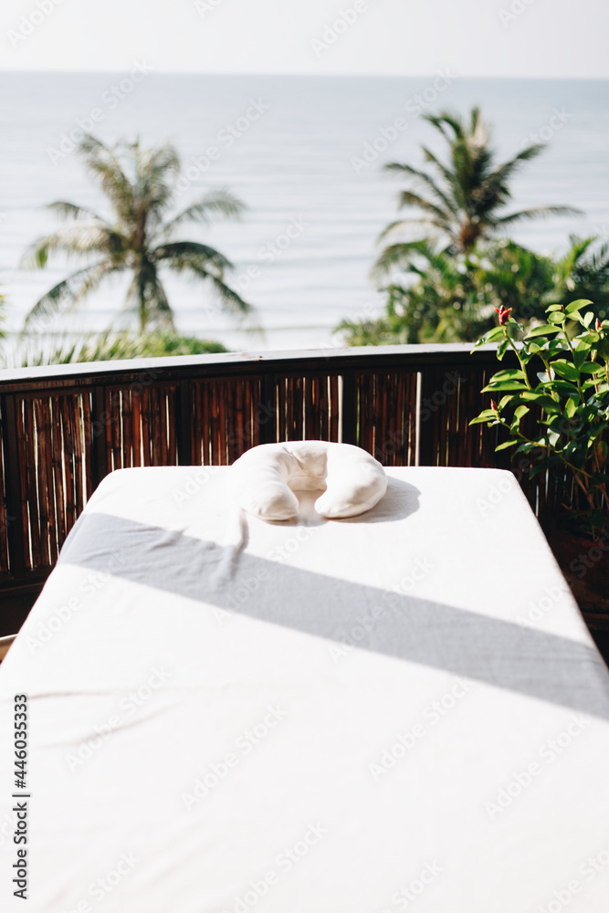 Spa at a resort next to the beach