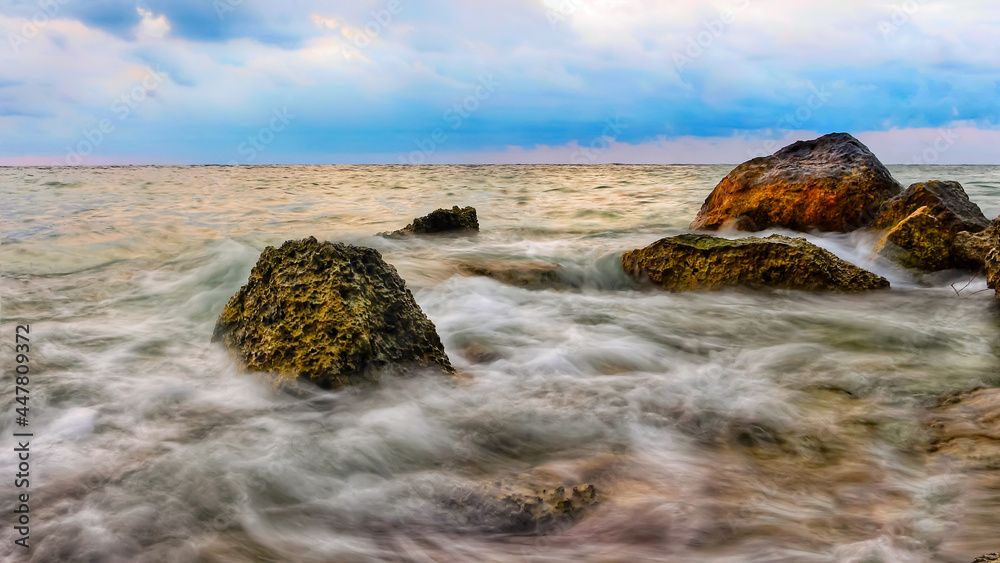 rocks in the sea