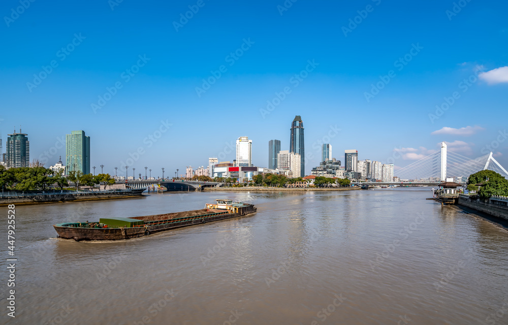 宁波三江口城市景观街景