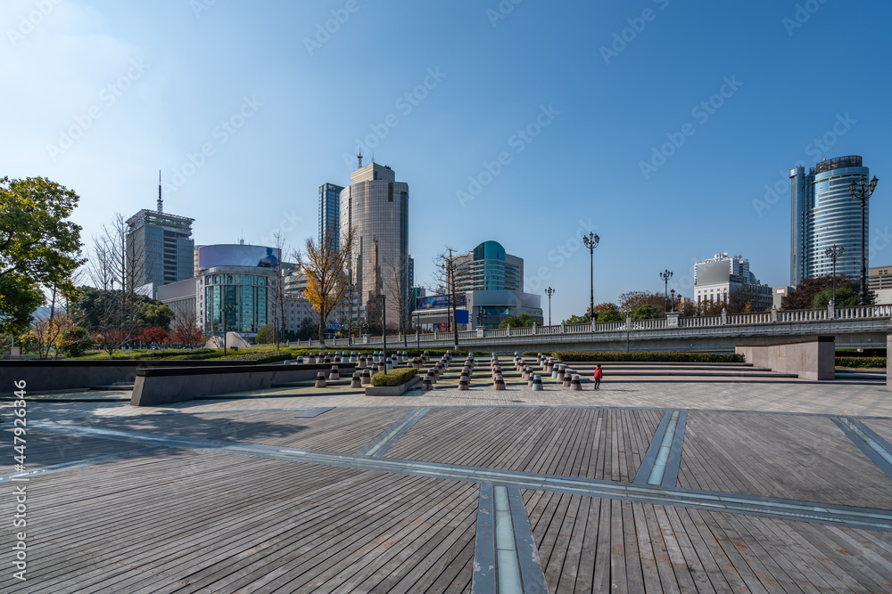 宁波三江口城市景观街景