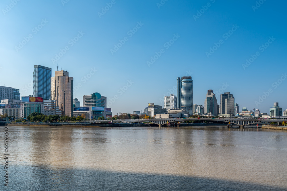 宁波三江口城市景观街景