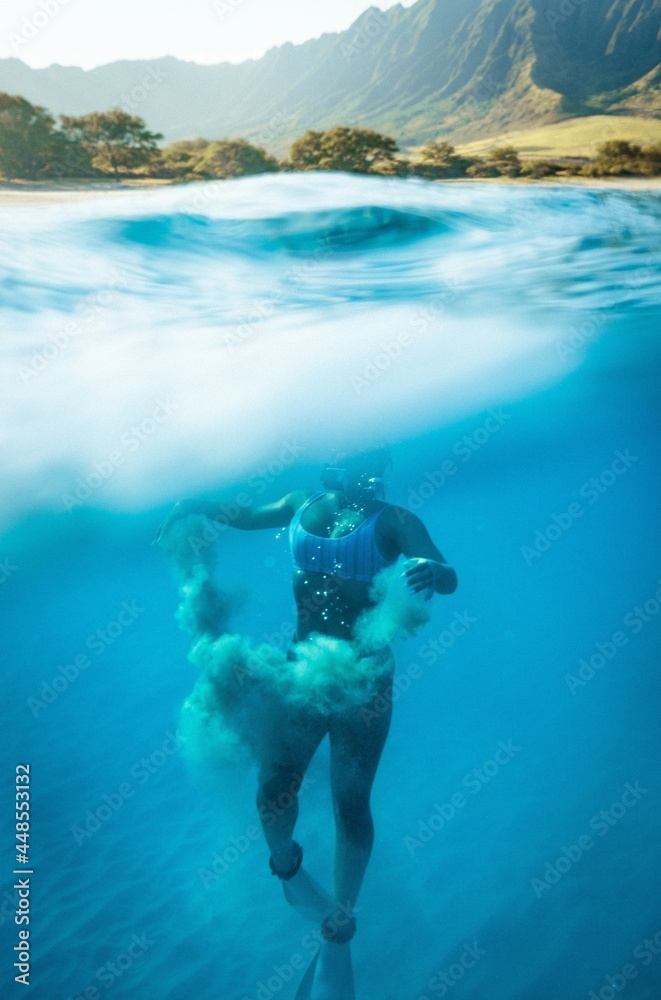 海上浮潜者