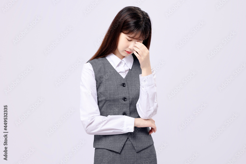 Asian beauty in professional suit