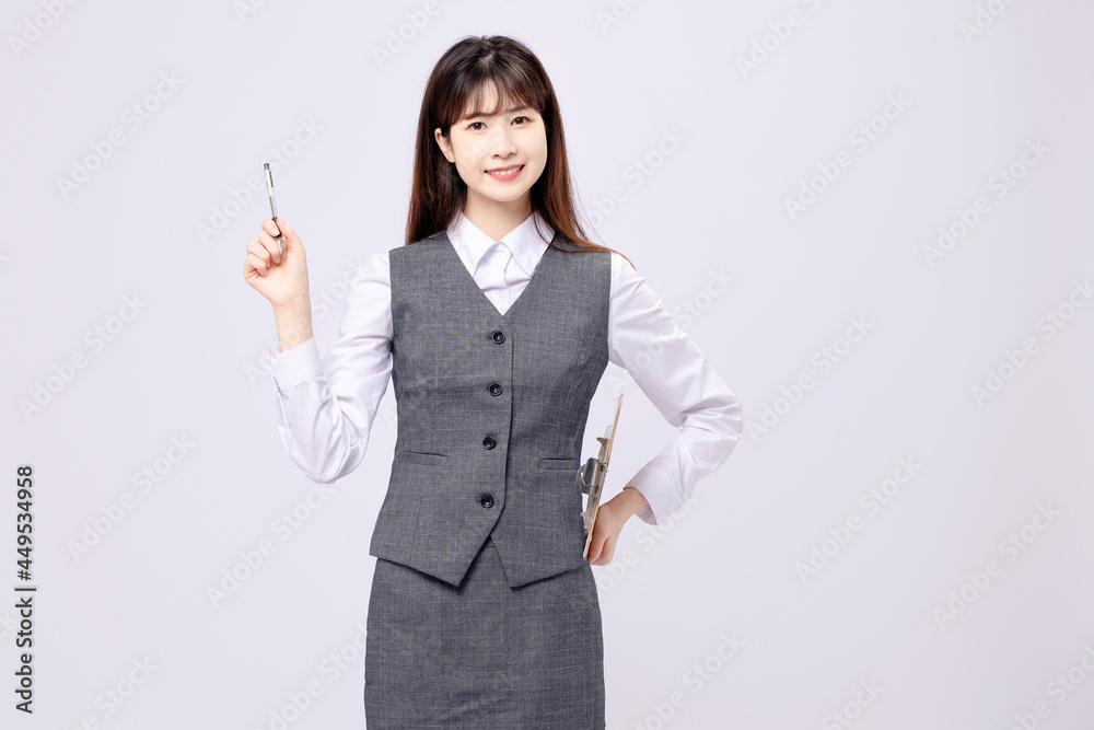 Asian beauty in professional suit