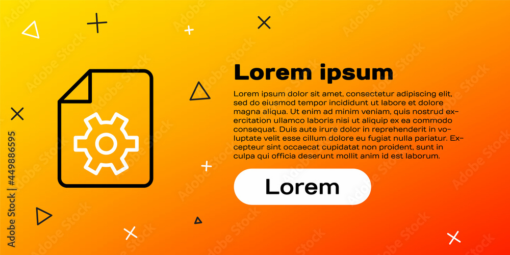 线文档设置，齿轮图标隔离在黄色背景上。软件更新，传输保护