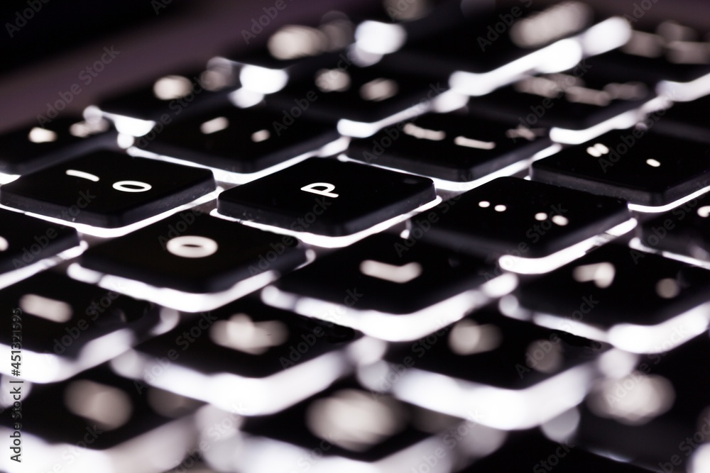 Close Up of Keyboard Keys