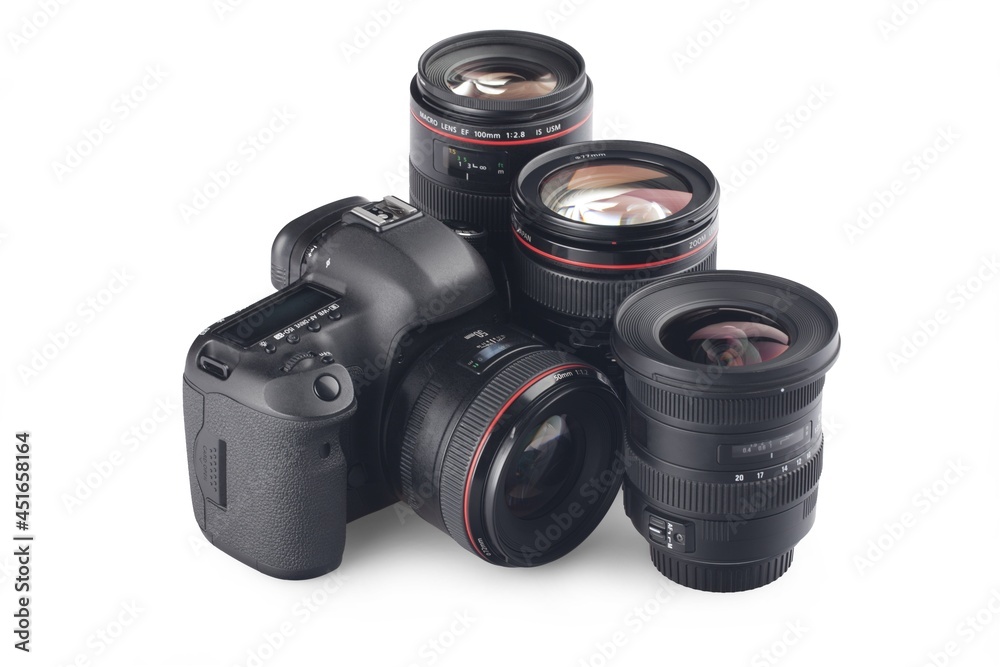 Digital SLR Camera with multiple lenses