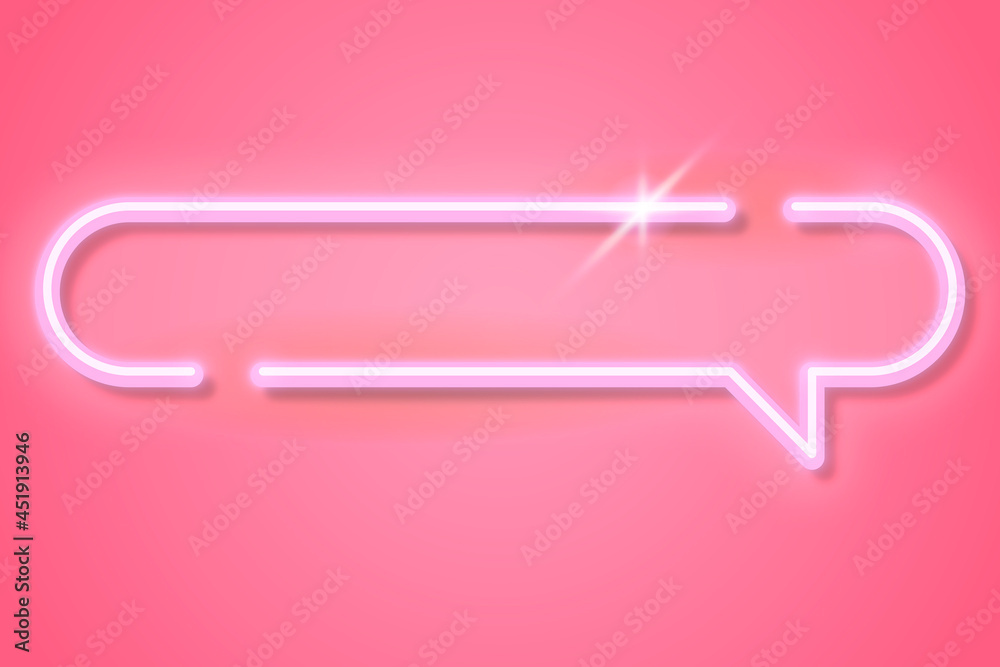 Pink speech balloon wallpaper vector