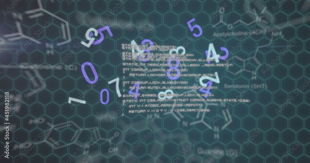 数字改变化学结构数据处理的图像