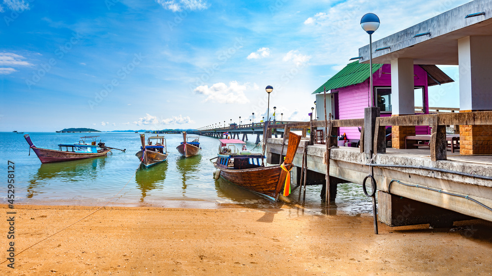 Scenic Phuket landscape. Seascape and paradisiacal idyllic beach.Scenery Thailand sea and island.Adv