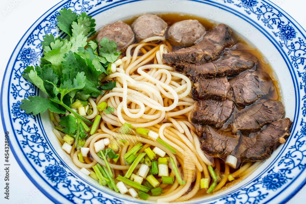 A bowl of beef ramen