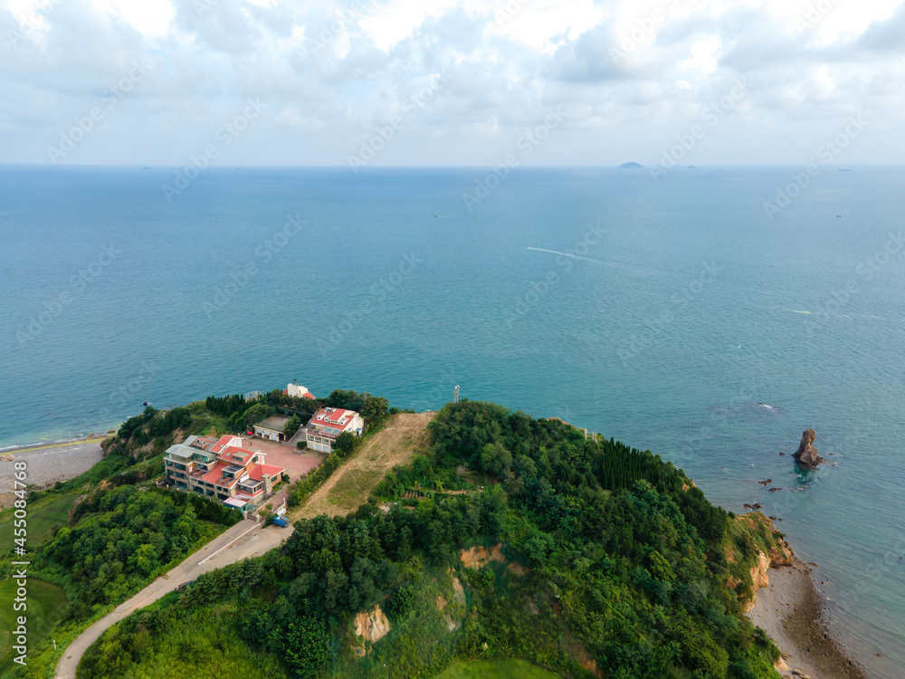 Aerial photography of Qingdao Coastline Golf Course