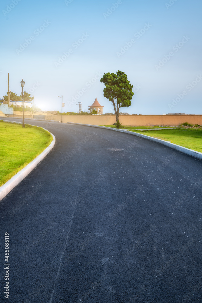 Qingdao Island Park road scenery