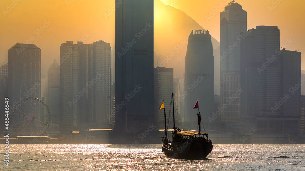 香港港，香港维多利亚港。