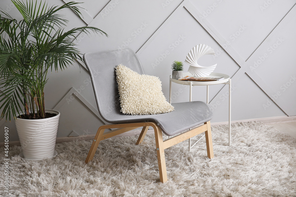 Interior of stylish living room