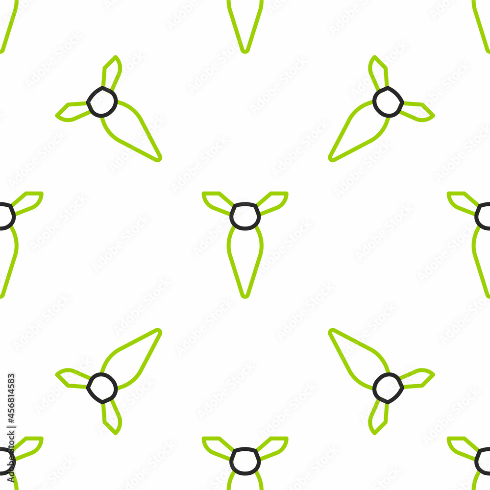 Line Tie icon isolated seamless pattern on white background. Necktie and neckcloth symbol. Vector