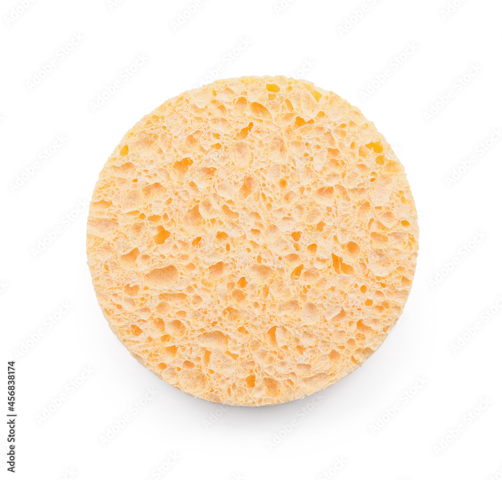 Remove makeup sponge on white background