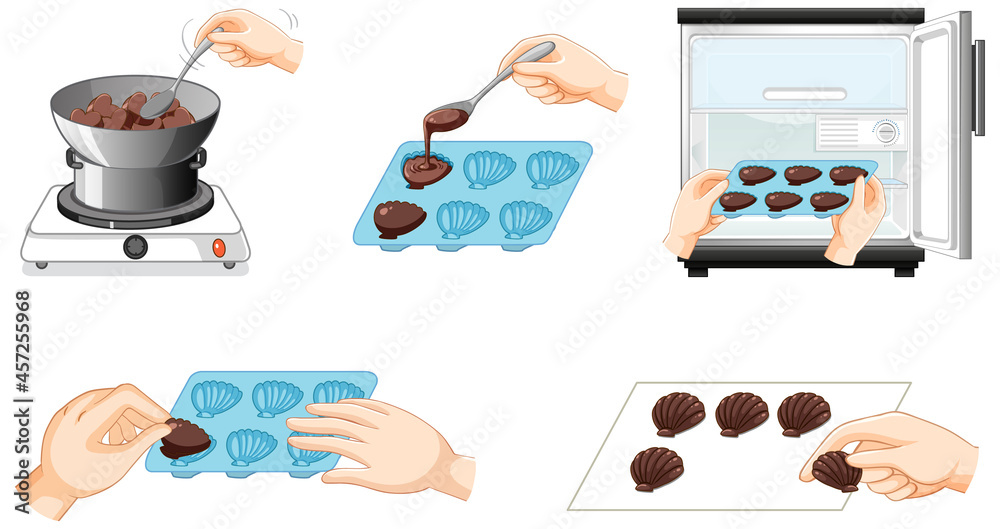 How to make chocolate steps