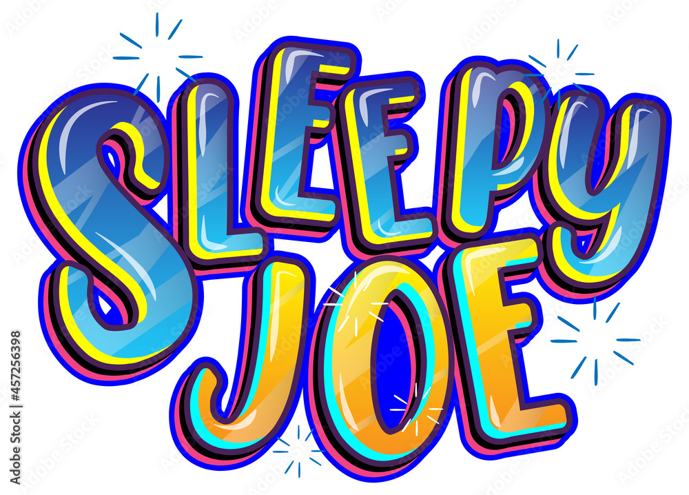 Sleepy Joe白色背景单词徽标