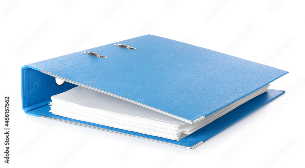 Office folder on white background