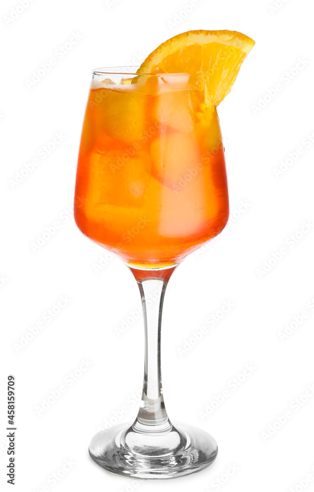 白底Aperol雪碧鸡尾酒