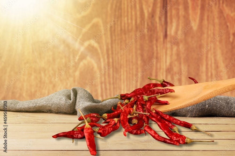 Red hot natural organic fresh chili pepper