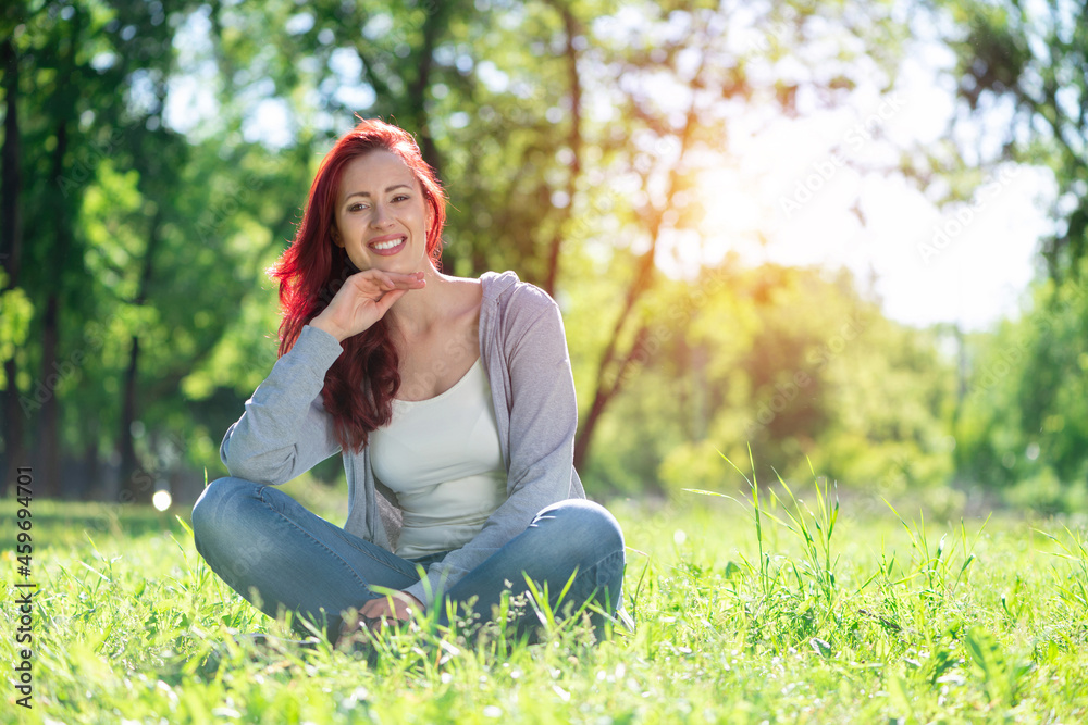 Portrait of a young attractive woman