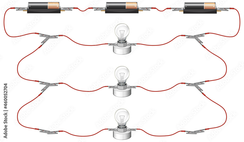 Science experiment of circuits