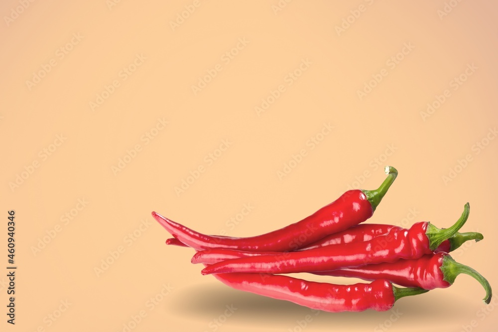 Red hot natural organic fresh chili pepper