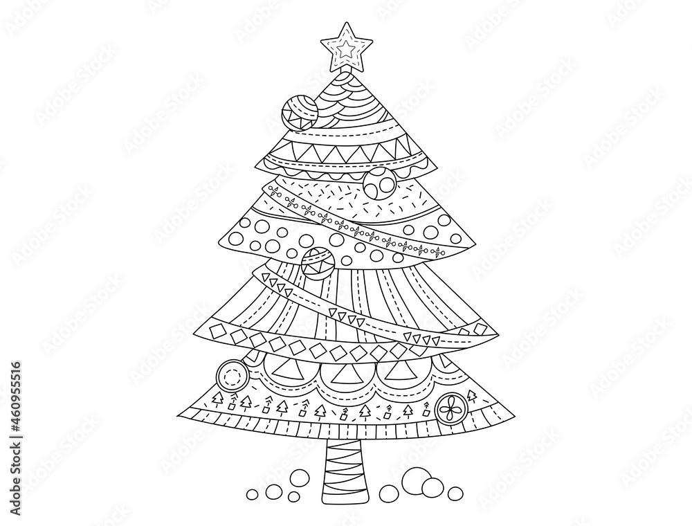 Christmas tree vector