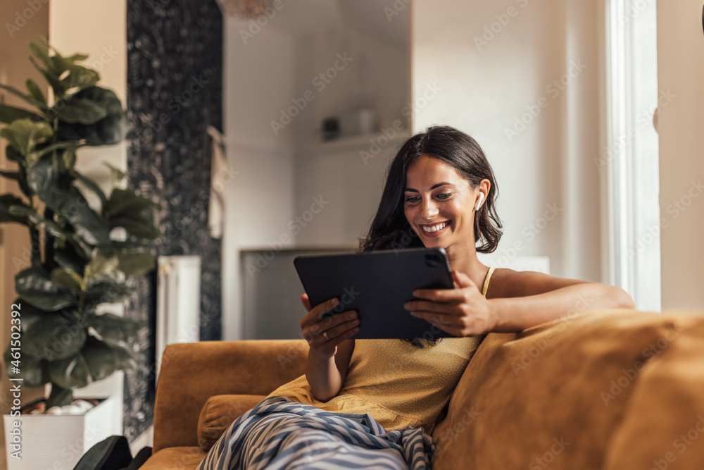 Adult woman, making sure she read everything.