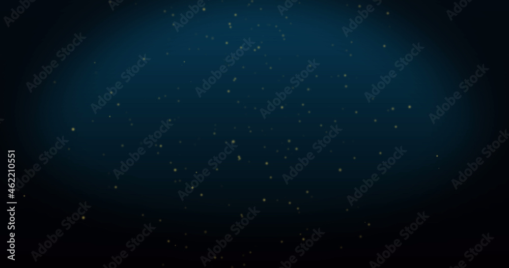 Image of white spots floating on blue background