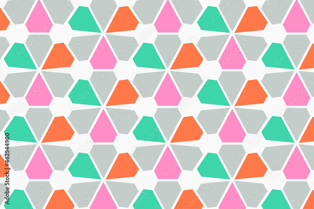 Triangle pattern background, abstract geometric, colorful design vector