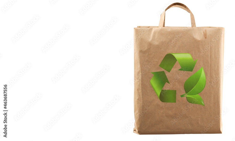 Shopping paper bag design for casual