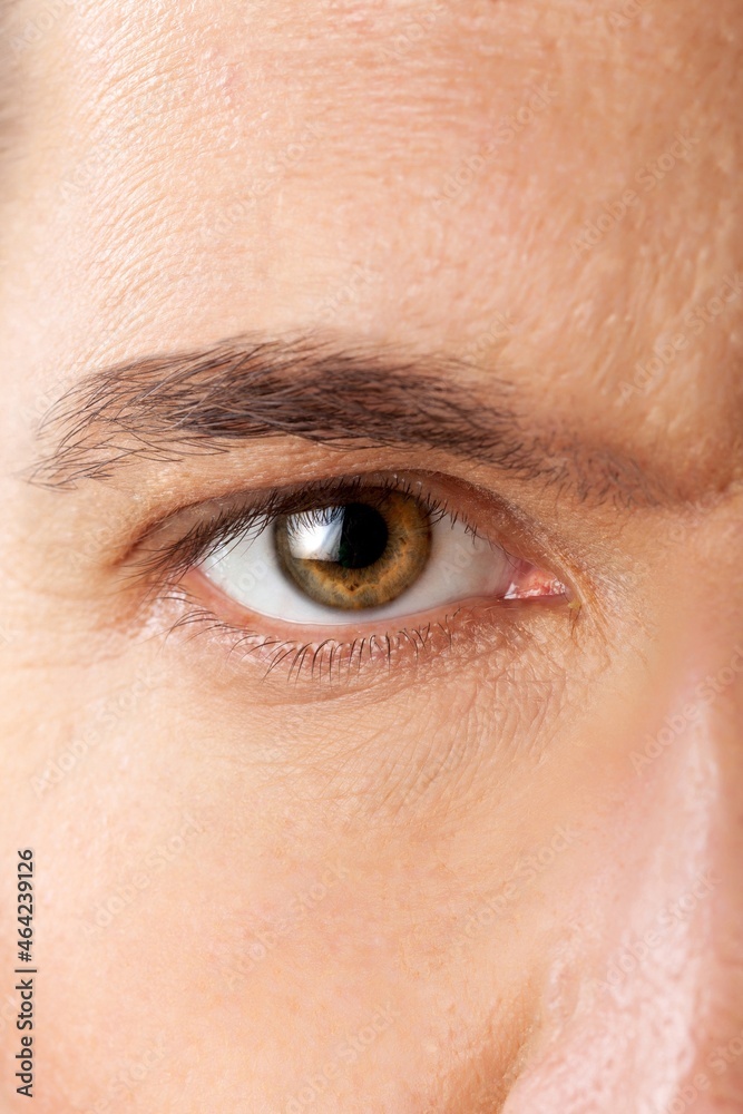 Big beautiful male person eye