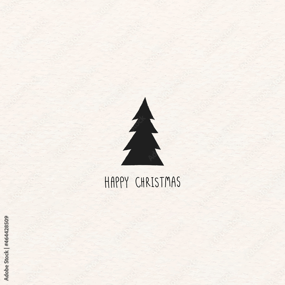 Christmas elements on beige background vector