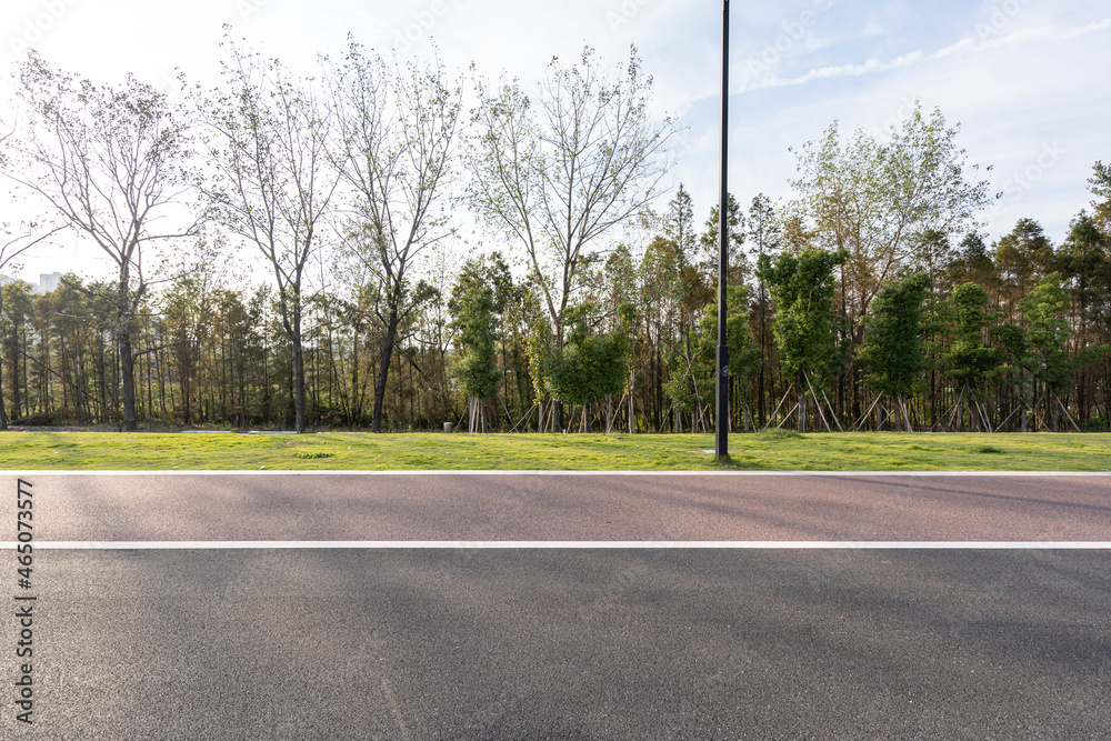 road in city park