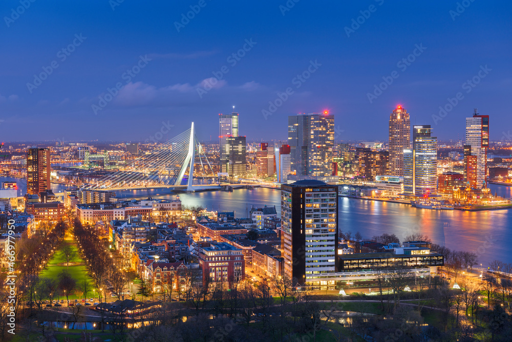 Rotterdam, Netherlands Skyline