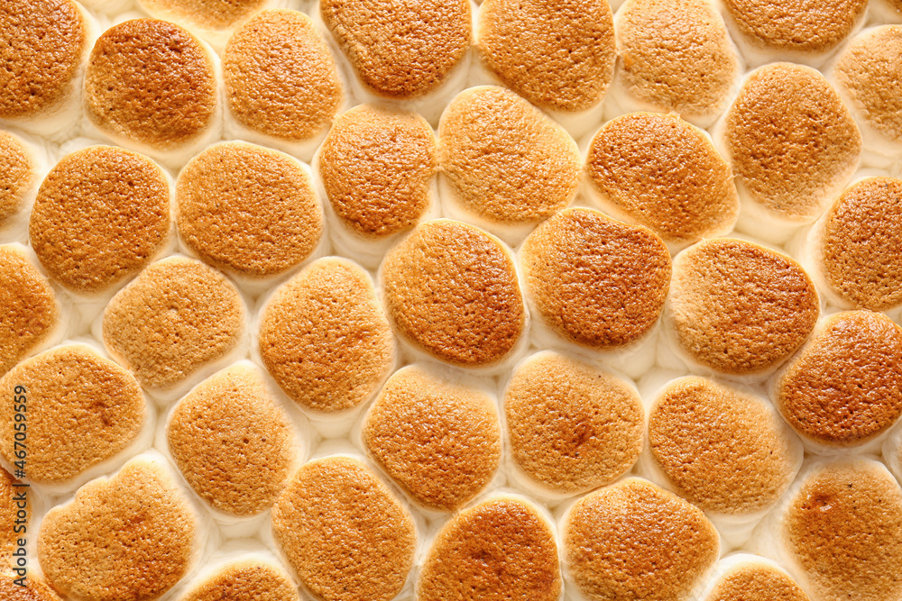 Texture of tasty Smores dip as background