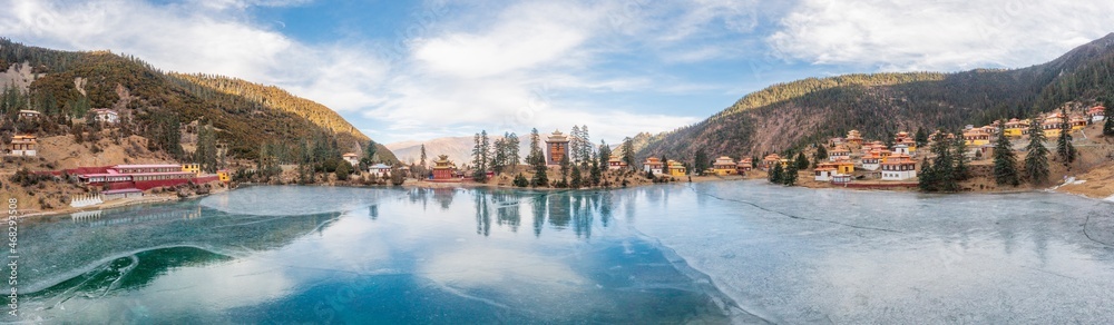 view of frozen lake