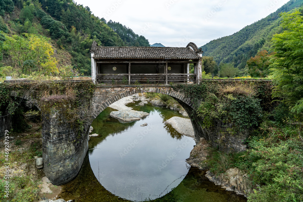 秋天的徽州田园风光