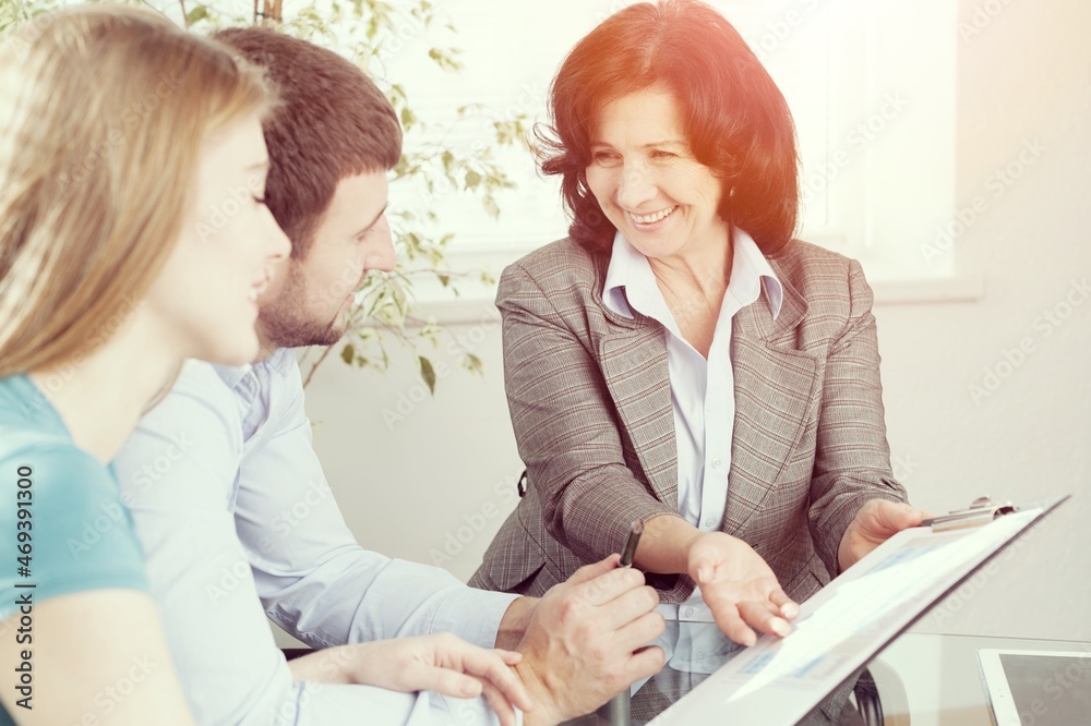 Woman school psychologist, teacher, social worker, mentor working with a patient